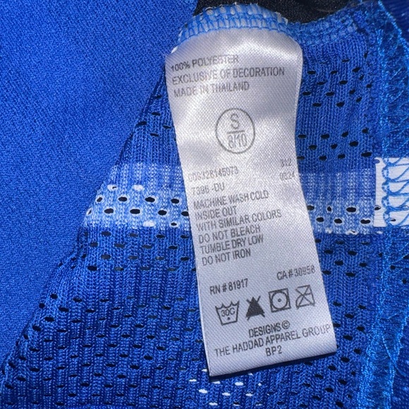 Vintage Nike elite series mens Duke #5 blue basketball jersey size small - Picture 7 of 8